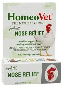 15ml Homeopet AVIAN Nose Relief - Healing/First Aid
